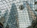 background of modern glass building roof shopping Mall Royalty Free Stock Photo