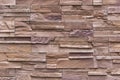 Background of Modern Slate stone Brick Wall Surfaced for design Royalty Free Stock Photo