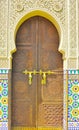 Background of Moroccan ornamental door