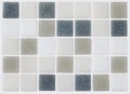 Background of mosaic grey and blue tiles