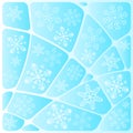Background mosaic with snowflakes Royalty Free Stock Photo