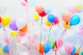 Background of motley balloons Royalty Free Stock Photo