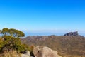 Background mountain landscape peak Prateleiras, Itatiaia, Brazil