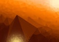 Background The Mountain Orange