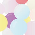 background of multi-colored balloons Royalty Free Stock Photo