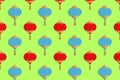 Background of multi-colored chinese lanterns