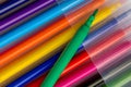 Background from multi-colored felt-tip pens Royalty Free Stock Photo