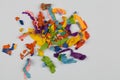Background of multi-colored plasticine,Abstract art background Royalty Free Stock Photo
