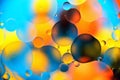 Background, multicolored balls, blur