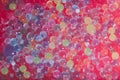 Background of multicolored hydrogel balls, full frame Royalty Free Stock Photo