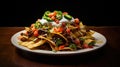 background nachos mexican food classic