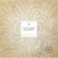 Background for natural handmade soap. Graphid design element.