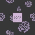 Background for natural handmade soap.