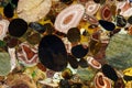 Background - a natural multi-colored stone Royalty Free Stock Photo