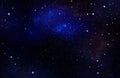 Background of the night sky with stars. Deep space. Royalty Free Stock Photo