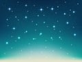 Background with night, stars in the sky, shining light