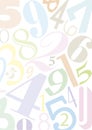 Background with numbers Royalty Free Stock Photo
