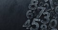 Background of numbers. from zero to nine. Abstract Numbers. Royalty Free Stock Photo