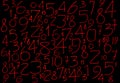 Background of numbers. from zero to nine. Background with numbers. Numbers texture Royalty Free Stock Photo