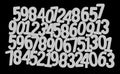 Background of numbers. from zero to nine. Background with numbers. Numbers texture Royalty Free Stock Photo