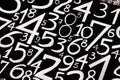 Background of numbers. from zero to nine. Background with numbers. Numbers texture Royalty Free Stock Photo