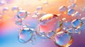 background oil bubbles shiny Royalty Free Stock Photo