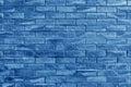 The background of the old blue brick wall Royalty Free Stock Photo