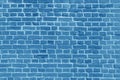 The background of the old blue brick wall Royalty Free Stock Photo