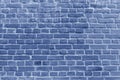 The background of the old blue brick wall Royalty Free Stock Photo