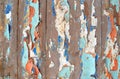 Background of old boards with peeled paint Royalty Free Stock Photo