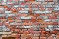 Background of old brick wall texture Royalty Free Stock Photo