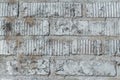 Background of brick wall texture painted silver paint Royalty Free Stock Photo