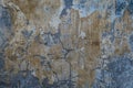 Background of old brown painted wall, close up texture