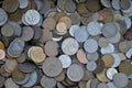 The collection of old coins Royalty Free Stock Photo