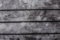 Background of old dirty boards. Black and white photo, grunge background