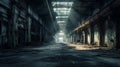 background in old factory, horror scene Royalty Free Stock Photo