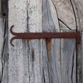 background of old grunge wooden texture. part of antique old door. For photography product backdrop. Royalty Free Stock Photo