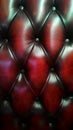 Background of old leather armchair. Red color. Royalty Free Stock Photo