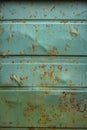 Background with old metal surface painted with peeling green paint Royalty Free Stock Photo