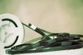Background with old 8mm, vintage effect Royalty Free Stock Photo