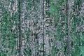 Background with old painted cracked wooden wall planks Royalty Free Stock Photo