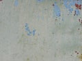 Background from an old painted sheet of metal with elements of scuff and rust.
