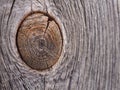 Background from old plank with a bough. Close-up Royalty Free Stock Photo