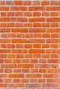 The background of the old red brick wall Royalty Free Stock Photo