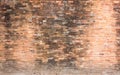 Background of old red brick wall pattern texture. Royalty Free Stock Photo