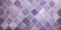 Background with old rhomb shaped violet tiles Royalty Free Stock Photo