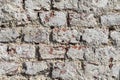Background of old rotten brick wall Royalty Free Stock Photo