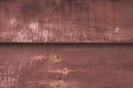 Background of old shabby wooden board. Vintage wood texture, red wooden table. Natural rustic pattern. Copy space wall. Plank timb Royalty Free Stock Photo