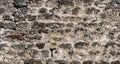 Background of old stone blocks, masonry wall, texture of stonework, pattern of grunge rock wall. Royalty Free Stock Photo