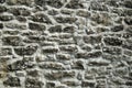 Background of an old stone monastery wall. Tuscany, Italy. Royalty Free Stock Photo